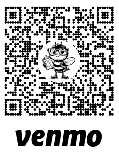 Venmo QR code for Nerdy Bee Honey